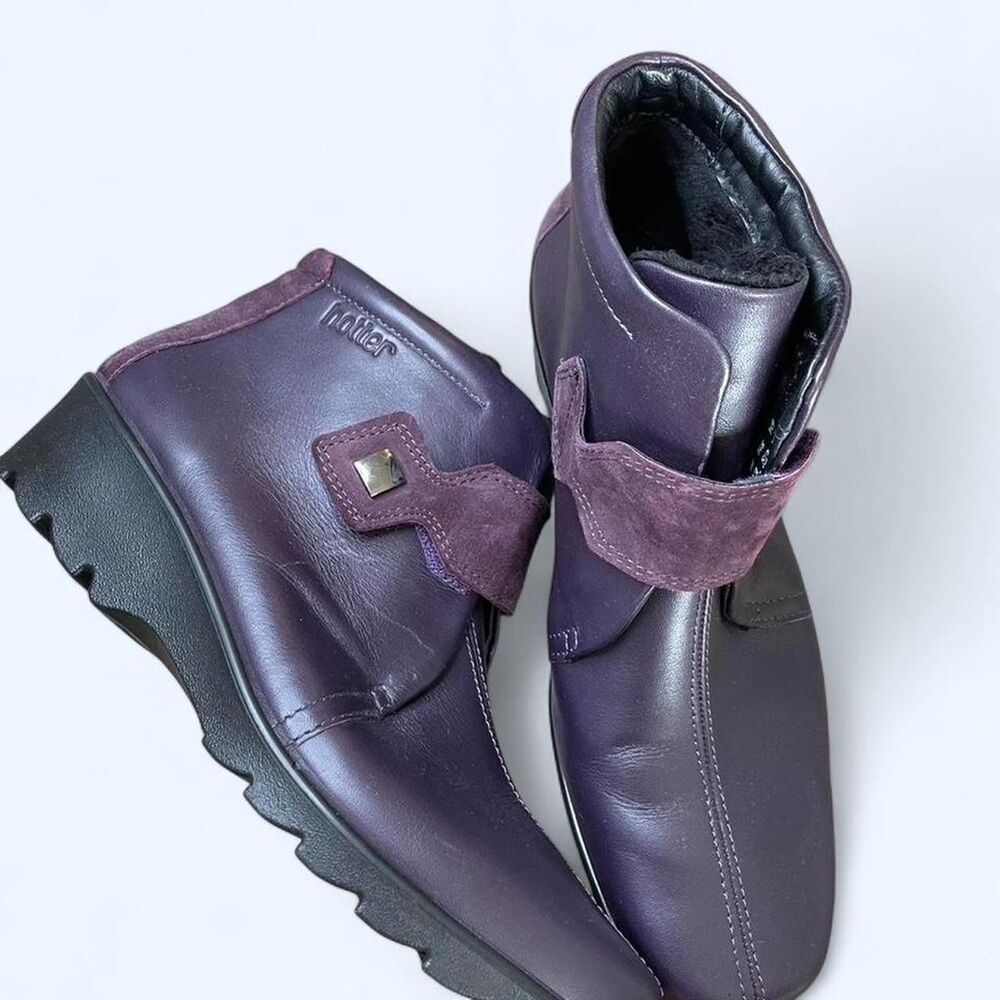 Hotter Women's Purple and Burgundy Boots